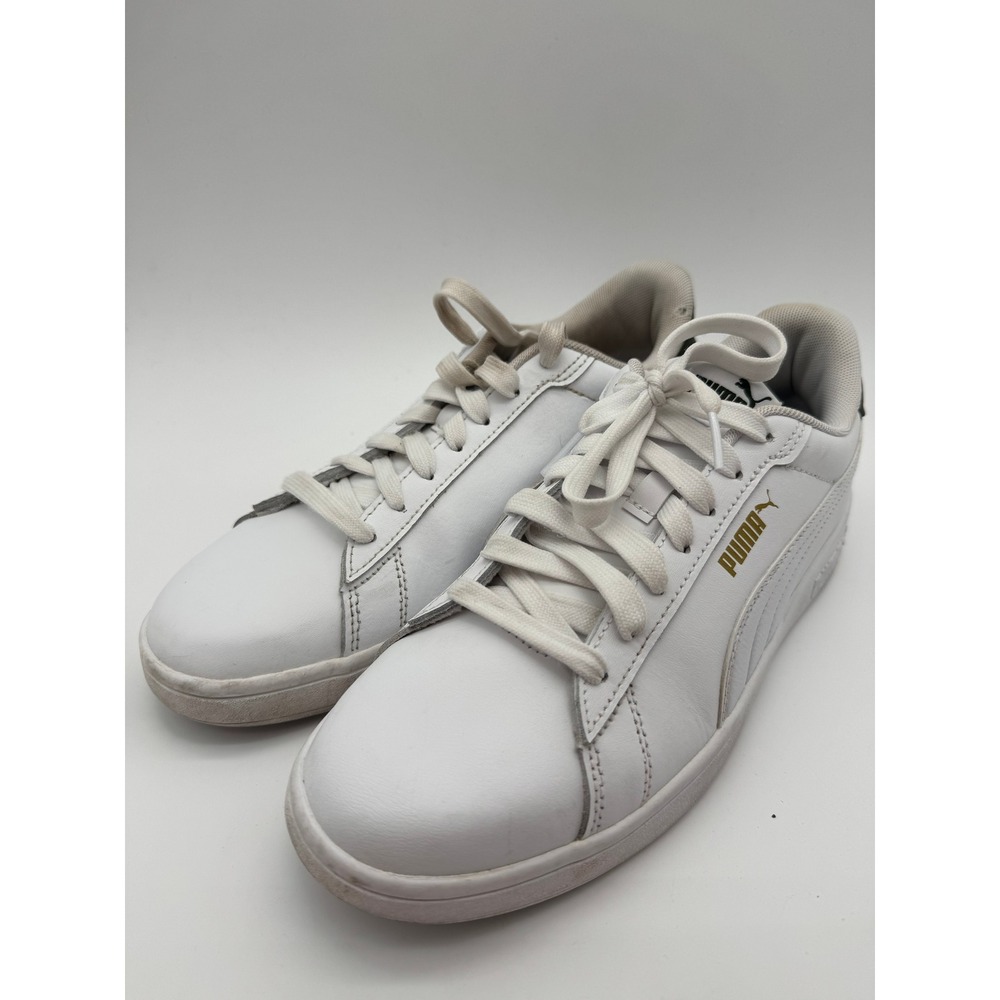 Puma Smash v2‎ Men's Sneakers White Green Casual Shoes Size 8.5